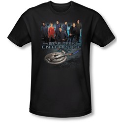 Star Trek - Mens Enterprise Crew T-Shirt In Black