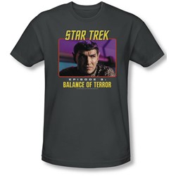 Star Trek: The Original Series - Mens Balance Of Terror T-Shirt In Charcoal