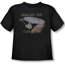 Star Trek - Toddler Boldly Did That T-Shirt In Black