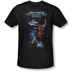 Star Trek - Mens Search For Spock(Movie) T-Shirt In Black