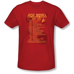 Star Trek - Mens Red Shirt Tour T-Shirt In Red