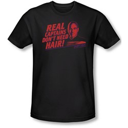 Star Trek - Mens Real Captain T-Shirt In Black