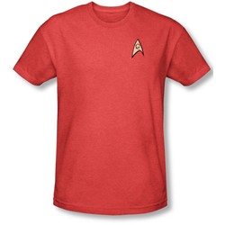Star Trek - Mens Engineering Uniform T-Shirt In Red