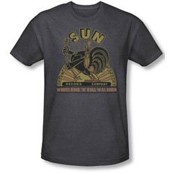 Sun - Mens Sun Rooster T-Shirt In Charcoal