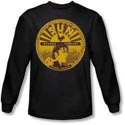 Sun - Mens Elvis Full Sun Label Long Sleeve Shirt In Black