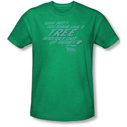 Back To The Future - Mens Make Like A Tree T-Shirt In Kelly Green