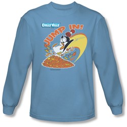 Chilly Willy - Mens Jump In Long Sleeve Shirt In Carolina Blue