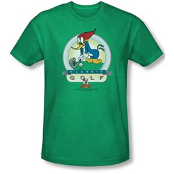 Woody Woodpecker - Mens Classic Golf T-Shirt In Kelly Green