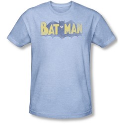 Batman - Mens Vintage Logo T-Shirt In Light Blue