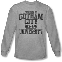 Batman - Mens Property Of Gcu Long Sleeve Shirt In Heather