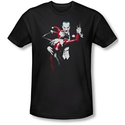 Batman - Mens Harley And Joker T-Shirt In Black