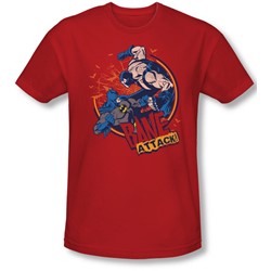Batman - Mens Bane Attack! T-Shirt In Red