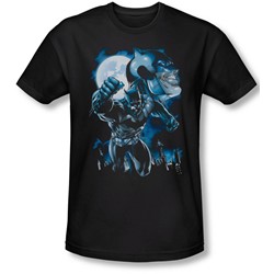 Batman - Mens Moonlight Bat T-Shirt In Black