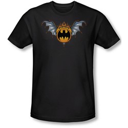 Batman - Mens Bat Wings Logo T-Shirt In Black