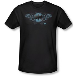 Batman - Mens Two Gargoyles Logo T-Shirt In Black