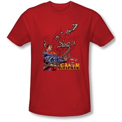 Superman - Mens Breaking Chains T-Shirt In Red