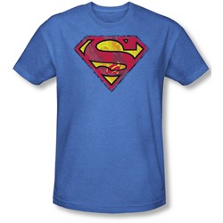 Superman - Mens Action Shield T-Shirt In Royal
