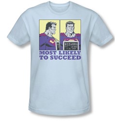 Superman - Mens Most Likely T-Shirt In Light Blue