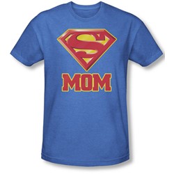 Superman - Mens Super Mom T-Shirt In Royal