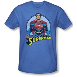 Superman - Mens Flying High Again T-Shirt In Royal