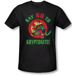 Superman - Mens Say No To Kryptonite T-Shirt In Black
