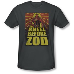 Superman - Mens Zod Poster T-Shirt In Charcoal