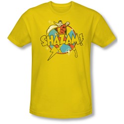 Dc Comics - Mens Power Bolt T-Shirt In Yellow