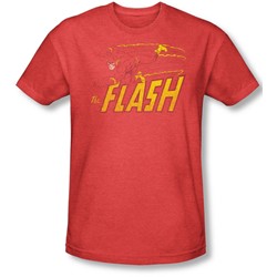Dc Comics - Mens Flash Speed Distressed T-Shirt In Red