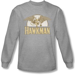 Dc Comics - Mens Fly By Long Sleeve Shirt In Heather