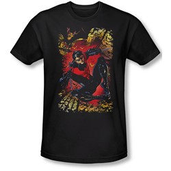 Justice League, The - Mens Nightwing #1 T-Shirt In Black