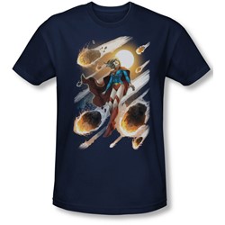 Justice League, The - Mens Supergirl #1 T-Shirt In Navy