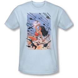 Justice League, The - Mens Wonder Woman #1 T-Shirt In Light Blue