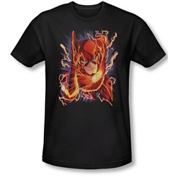 Justice League, The - Mens Flash #1 T-Shirt In Black