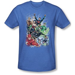 Justice League, The - Mens Justice League #1 T-Shirt In Royal