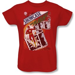 Justice League, The - Womens Showcase #4 Cover T-Shirt In Red