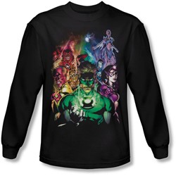 Green Lantern - Mens The New Guardians Long Sleeve Shirt In Black
