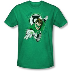 Green Lantern - Mens Ring First T-Shirt In Kelly Green