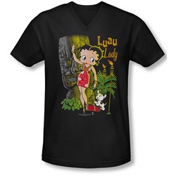 Boop - Mens Luau Lady V-Neck T-Shirt