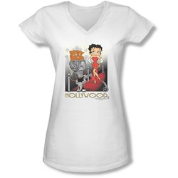 Boop - Juniors Hollywood V-Neck T-Shirt