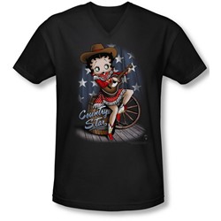 Boop - Mens Country Star V-Neck T-Shirt