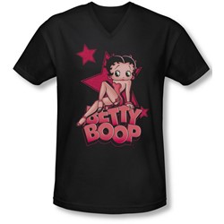 Boop - Mens Sexy Star V-Neck T-Shirt