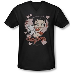 Boop - Mens Classic Kiss V-Neck T-Shirt