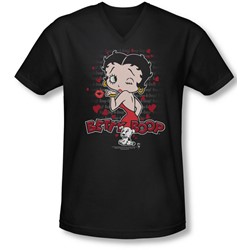 Boop - Mens Classic Kiss V-Neck T-Shirt