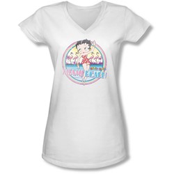 Boop - Juniors Miami Beach V-Neck T-Shirt