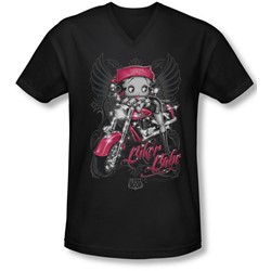 Boop - Mens Biker Babe V-Neck T-Shirt