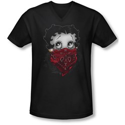 Boop - Mens Bandana & Roses V-Neck T-Shirt