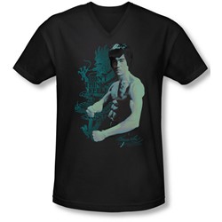 Bruce Lee - Mens Feel V-Neck T-Shirt