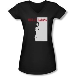 Bruce Lee - Juniors Badass V-Neck T-Shirt