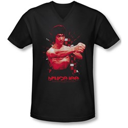 Bruce Lee - Mens The Shattering Fist V-Neck T-Shirt