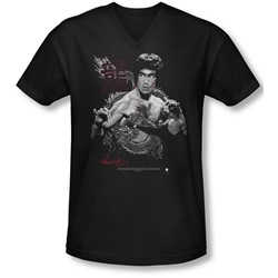 Bruce Lee - Mens The Dragon V-Neck T-Shirt